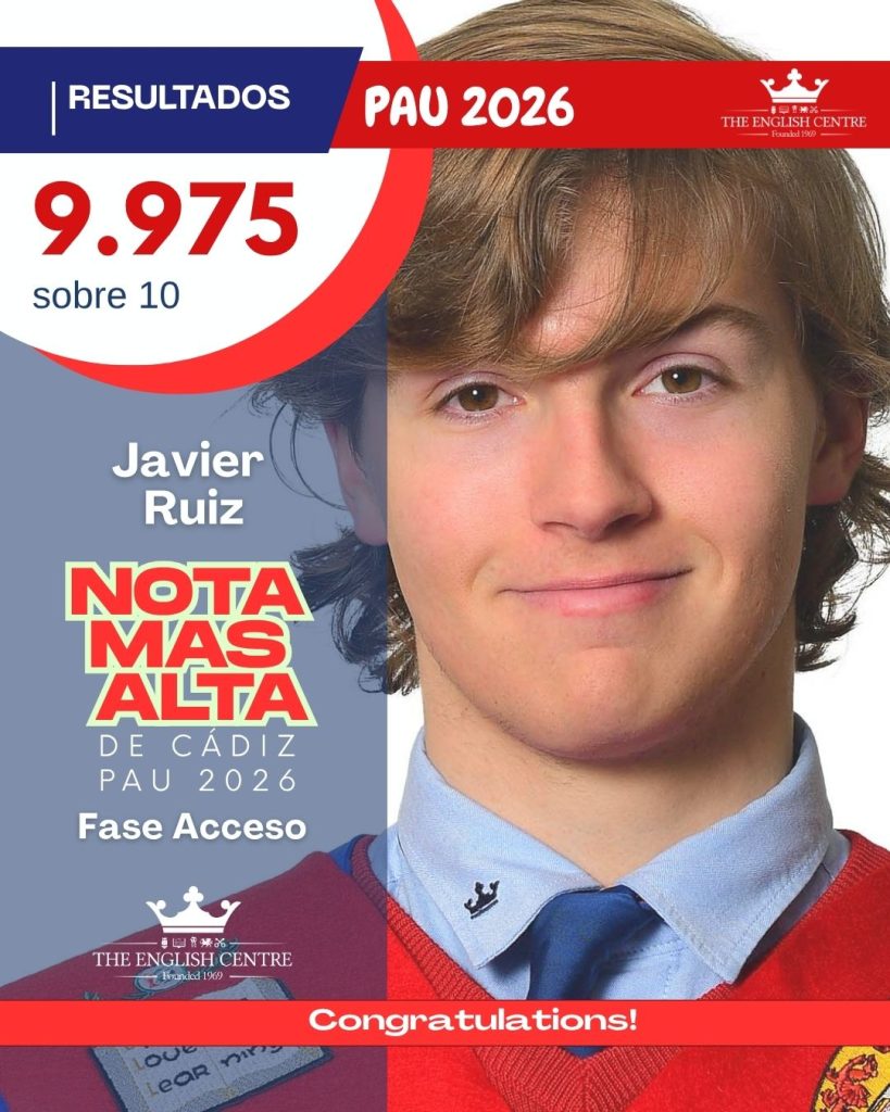 Mejor Nota PAU en El Centro Inglés